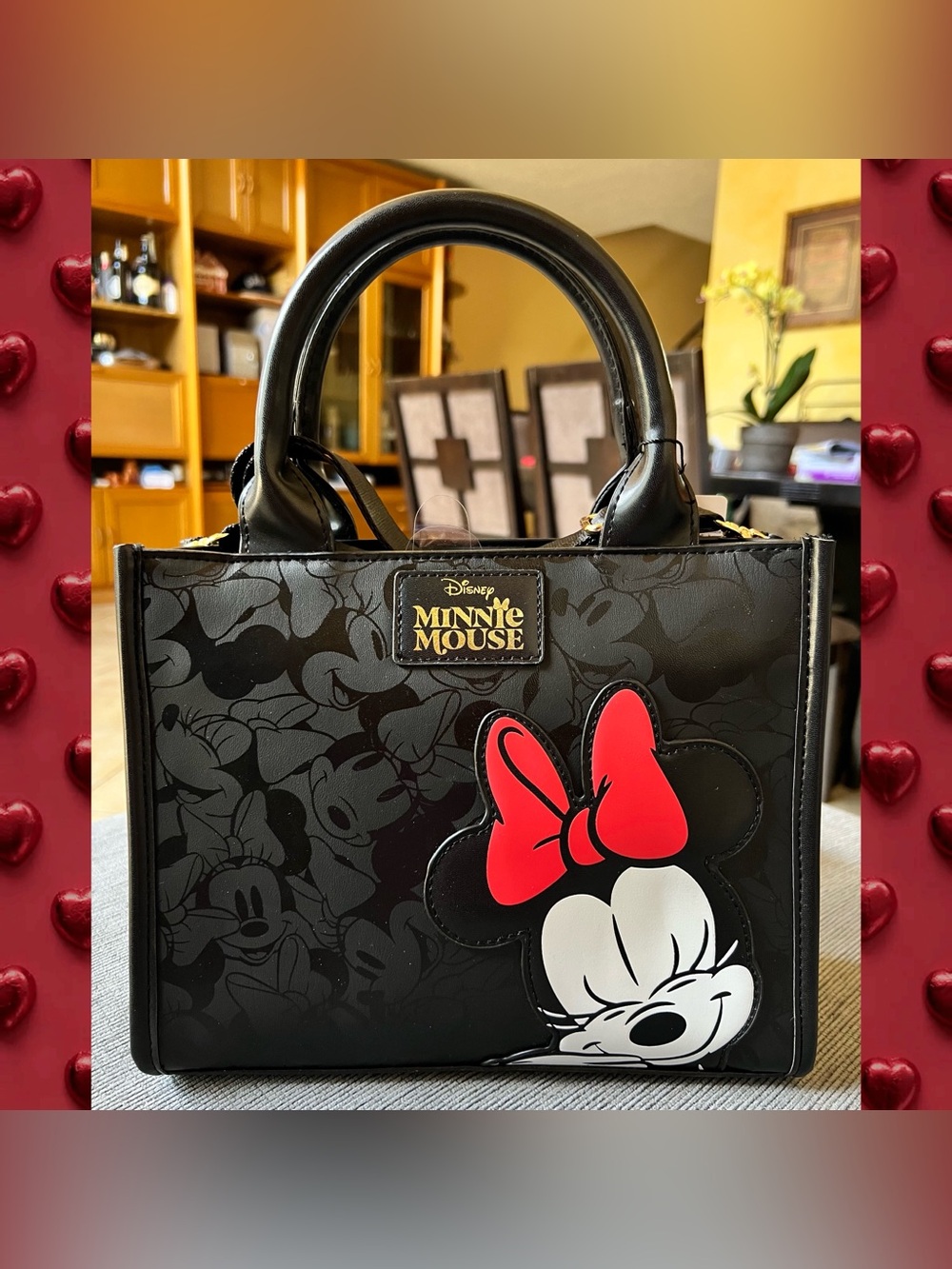 Disney Minnie Mouse Black Tote Bag